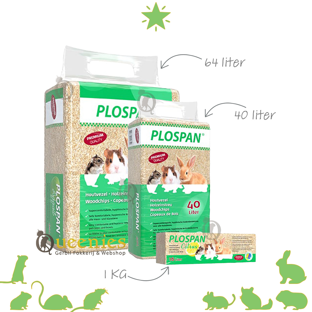 Plospan houtvezel 64 ltr bodembedekking