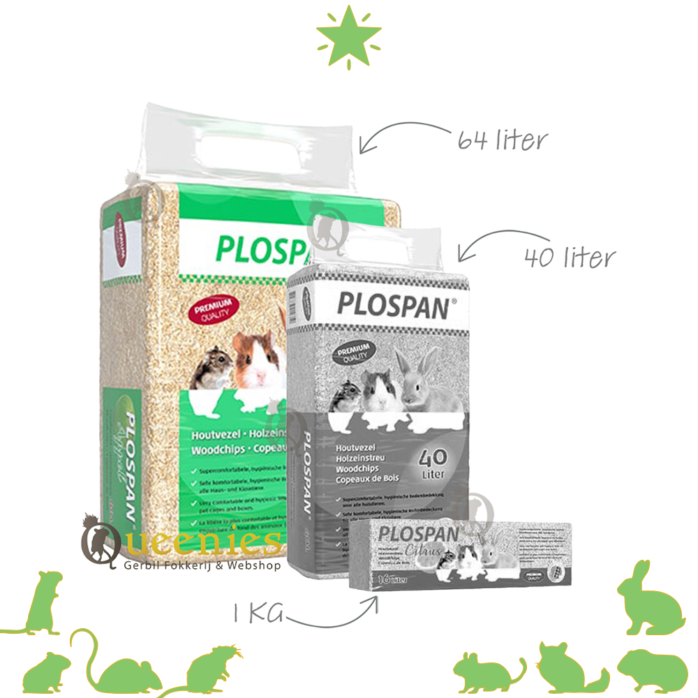 Plospan houtvezel 64 ltr bodembedekking