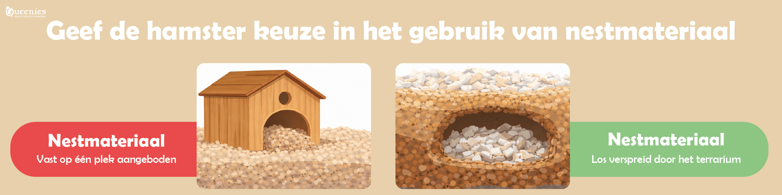 Nestmateriaal voor Hamsters
