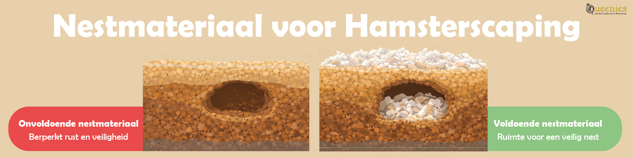 Grasnesten en nestmateriaal voor Hamsters 