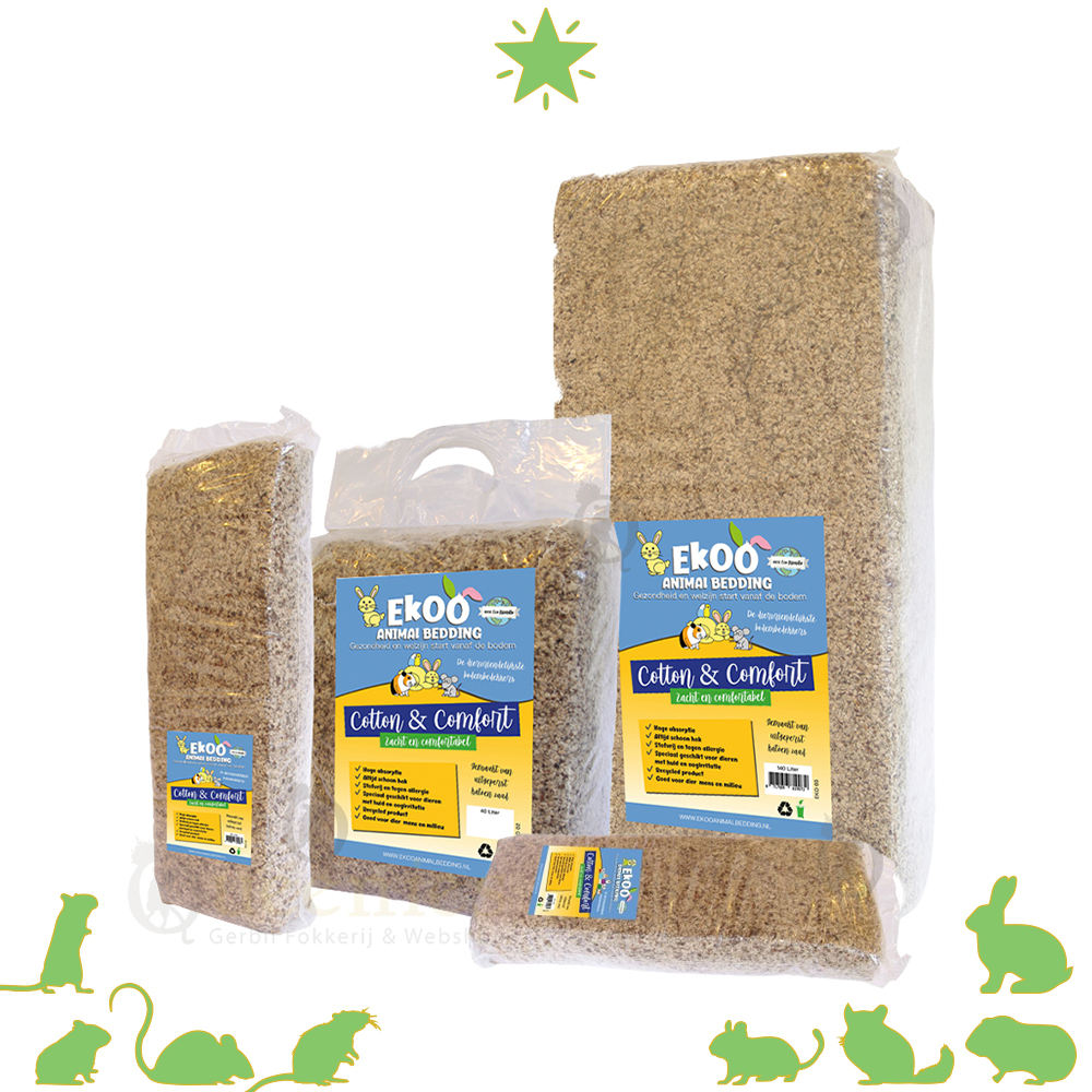 Cotton Comfort 40 liter - Katoen bodembedekking voor Knaagdieren