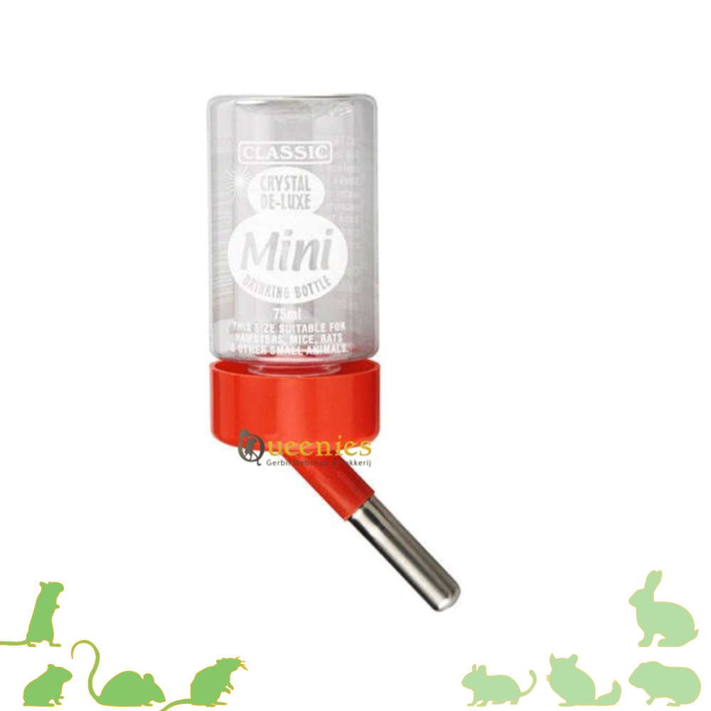 Classic Drinkfles Plastic Muis - 75 ml voor kleine knaagdieren