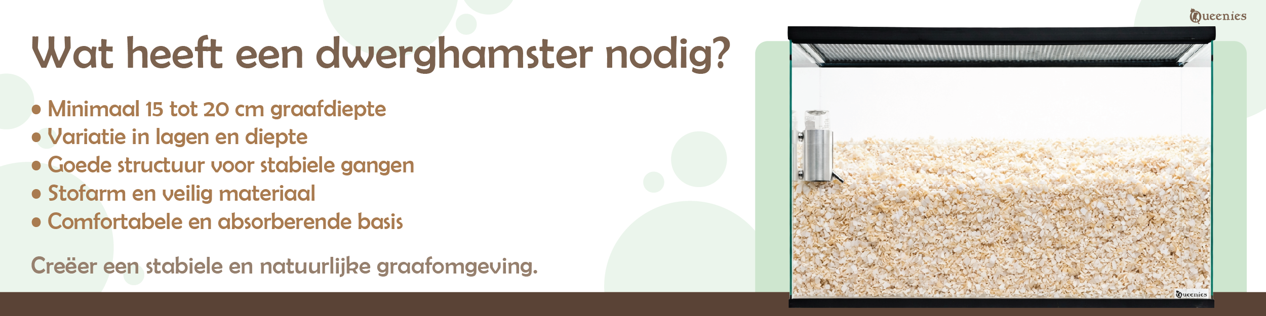 Dwerghamster bodembedekking