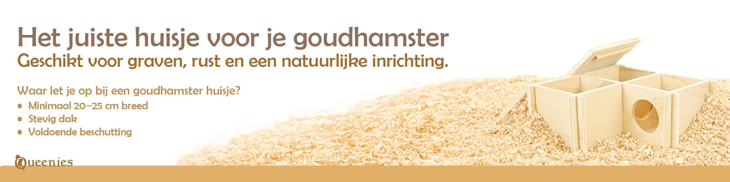 Goudhamster huisjes