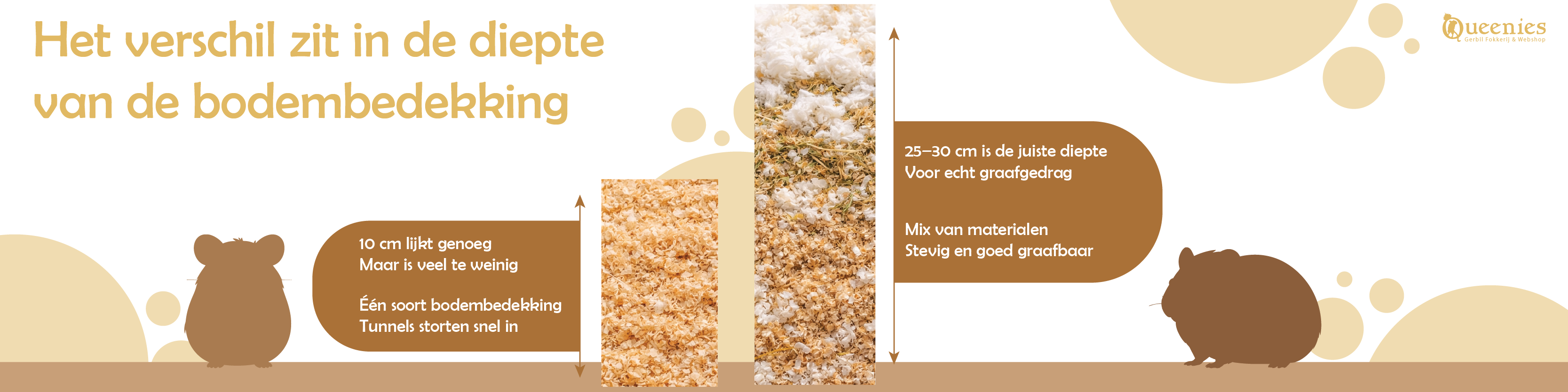 Bodembedekking voor een hamster terrarium