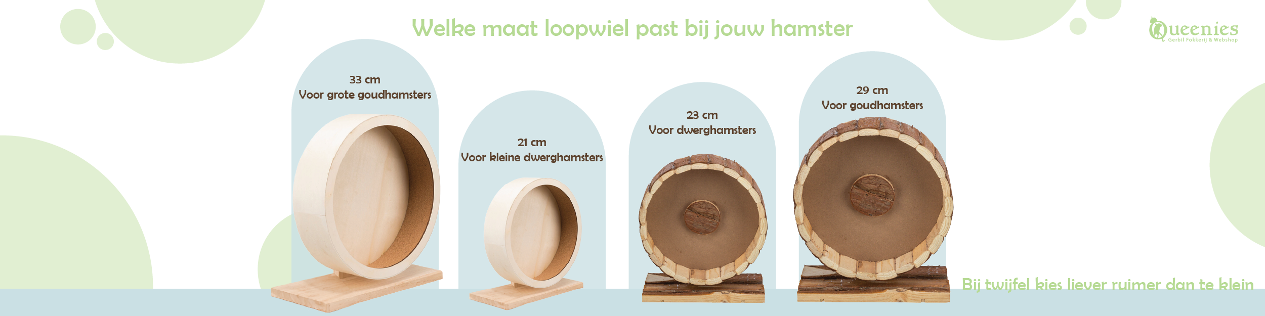 Vind het juiste loopwiel voor jou hamster