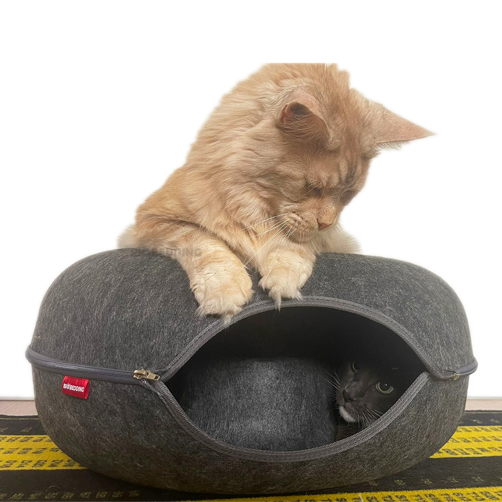 Kattenmand Cosy Donut XL 60 cm met 2 openingen