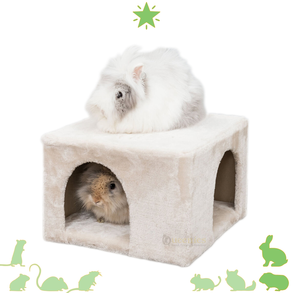 Konijnen Schuilhuis Cozy – Zachte schuilplaats met 2 ingangen
