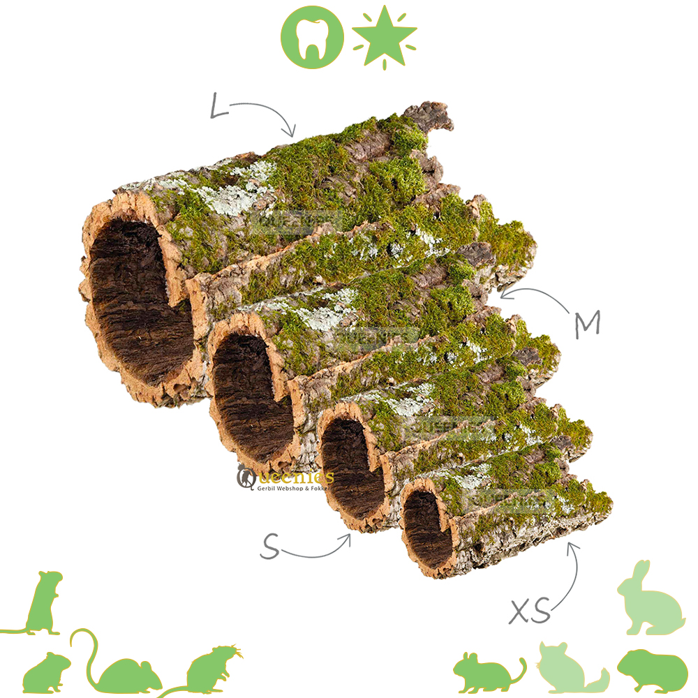 Kurk mos tunnels voor Hamsterscaping