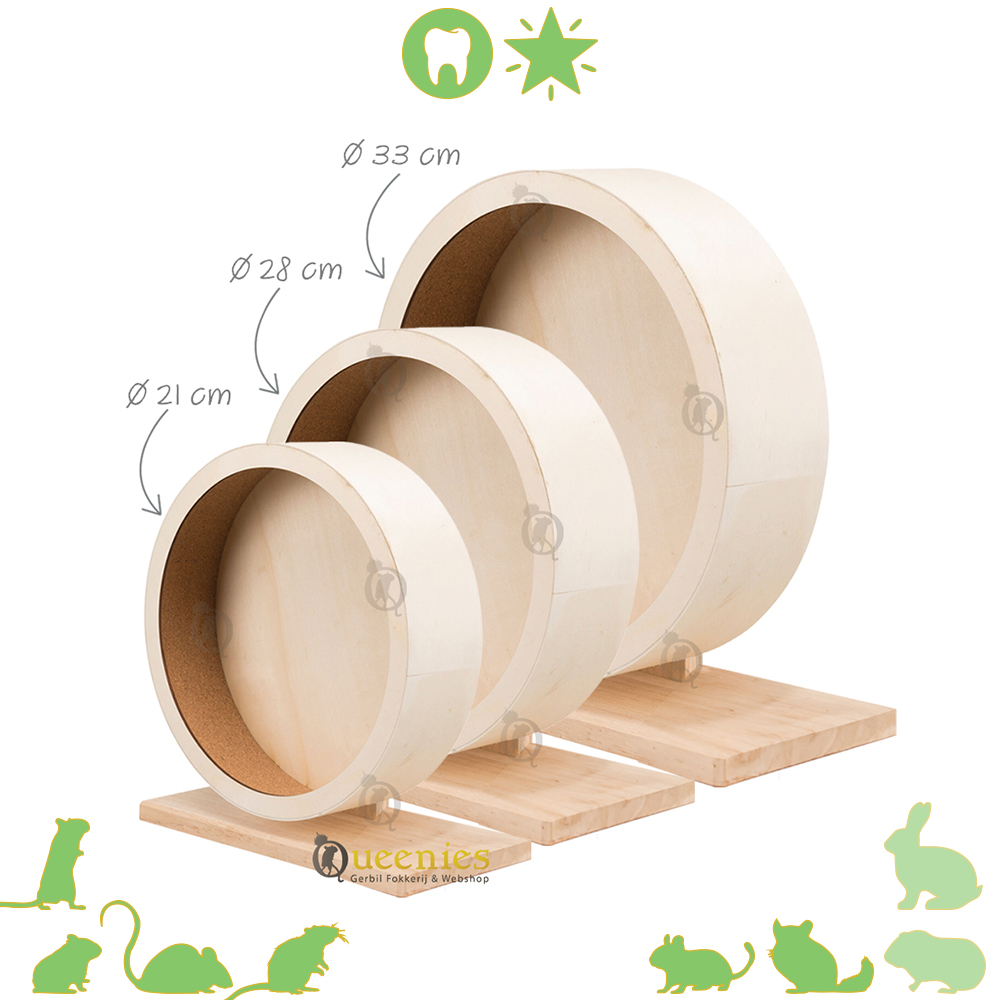 Houtloopwiel voor Hamster
