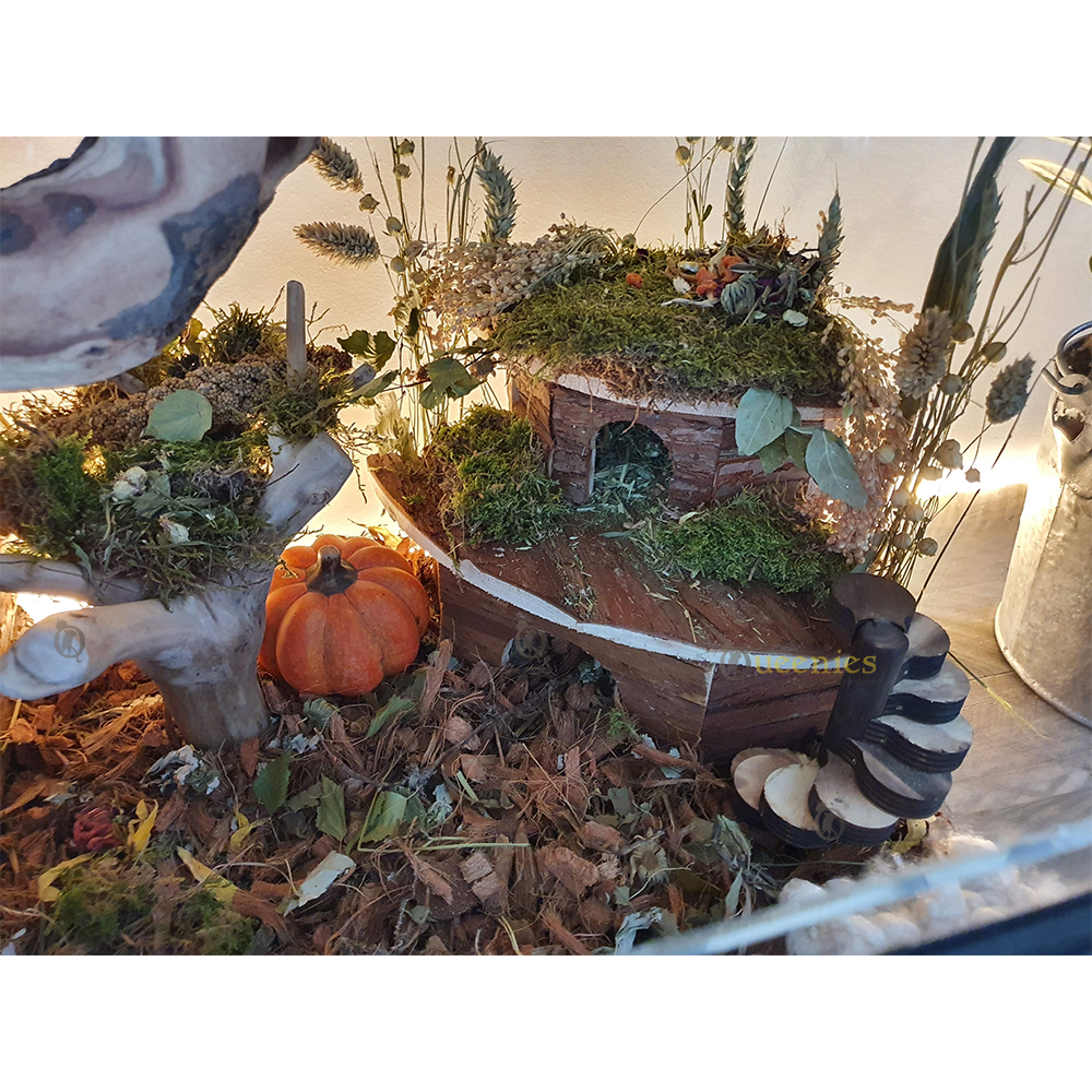 Hoekhuis Jesper 32 cm - Mooi hoekhuis met dakterras