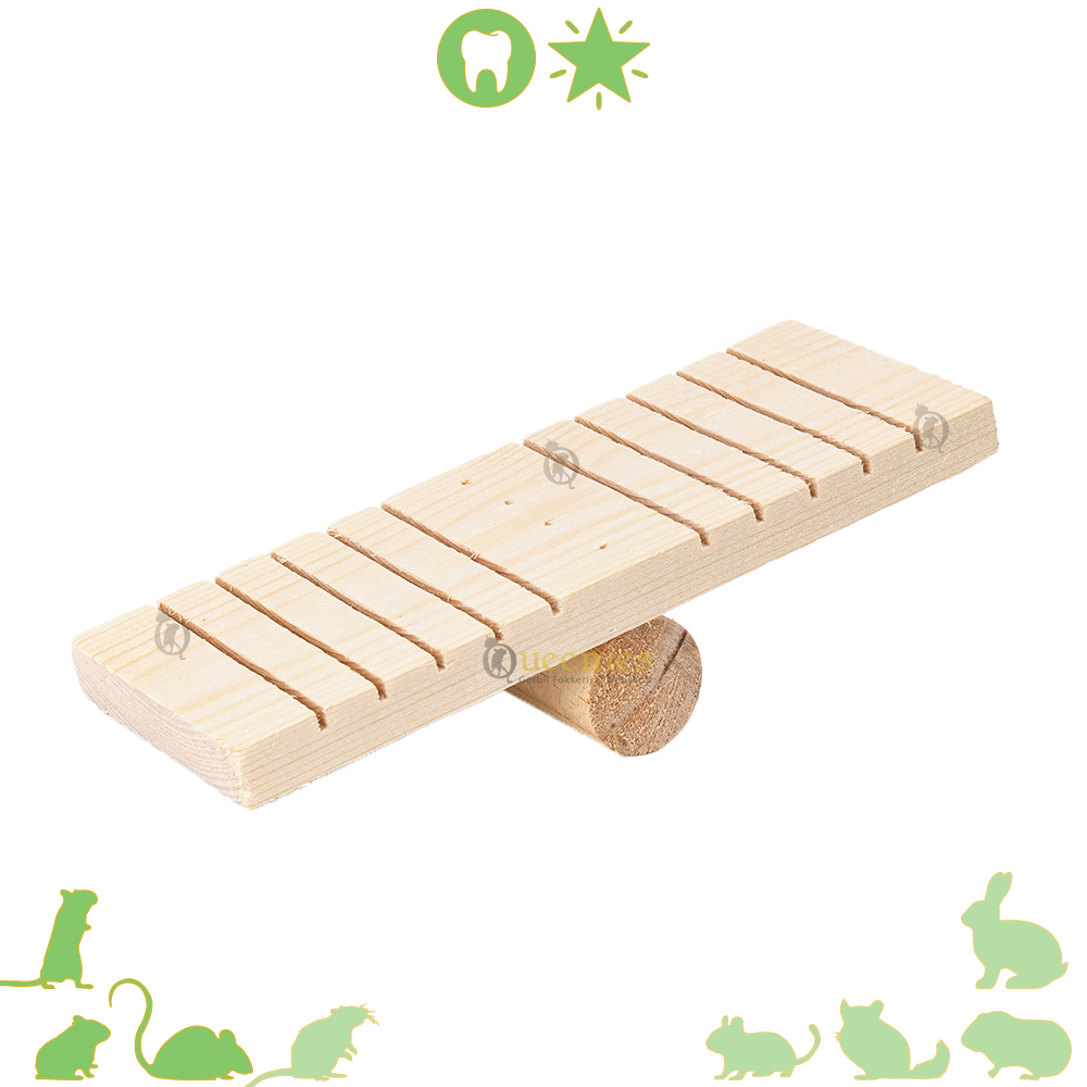 Houten Wipwap voor actieve Knaagdieren