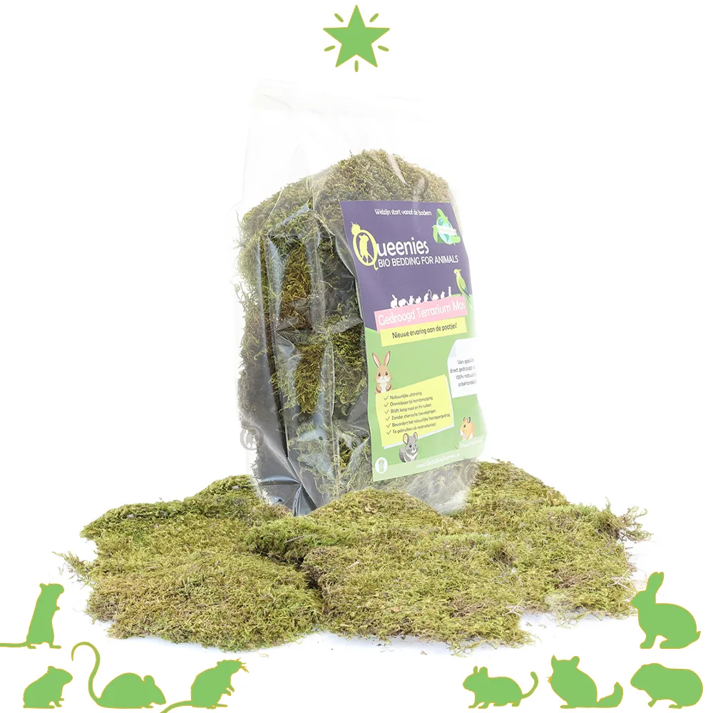 Terrarium Mos voor Knaagdieren - voor een natuurlijke Hamsterscape