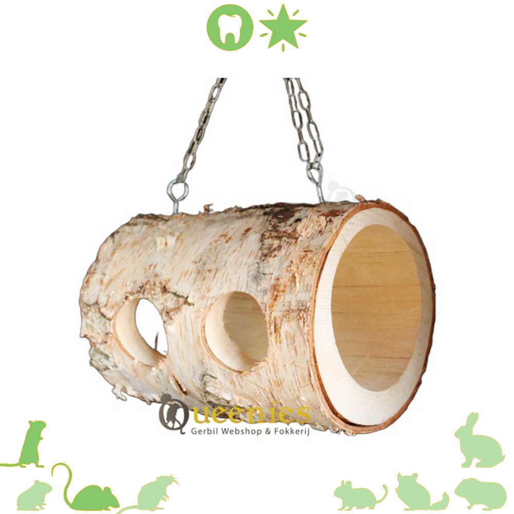 Berken tunnel met ketting