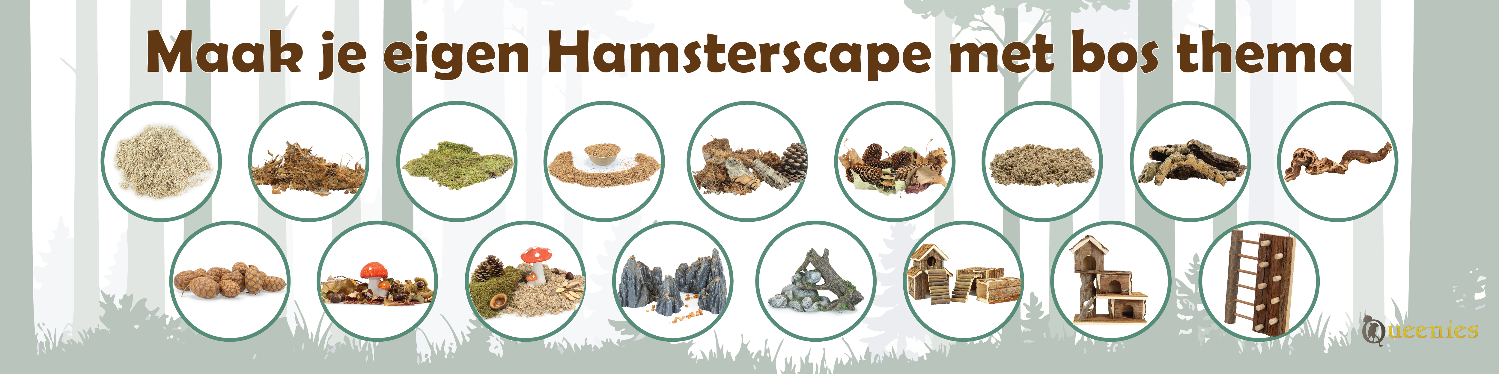 Producten voor een bos hamsterscape