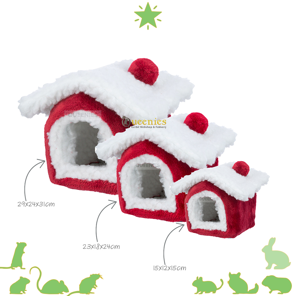 Pluche Kersthuis – Kerstcomfort en speelhuis