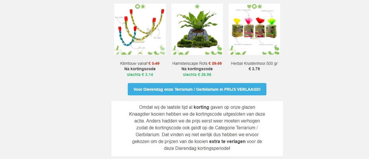 Couponcode 10% korting bij GerbilShop Queenies