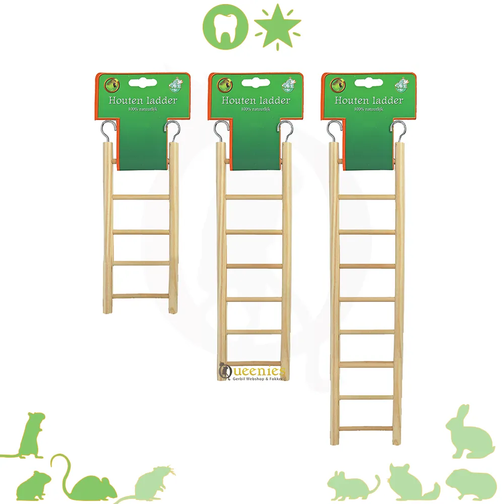 Houten Hangbrug 77 cm voor Muizen en Ratten | DRD Knaagdierwinkel