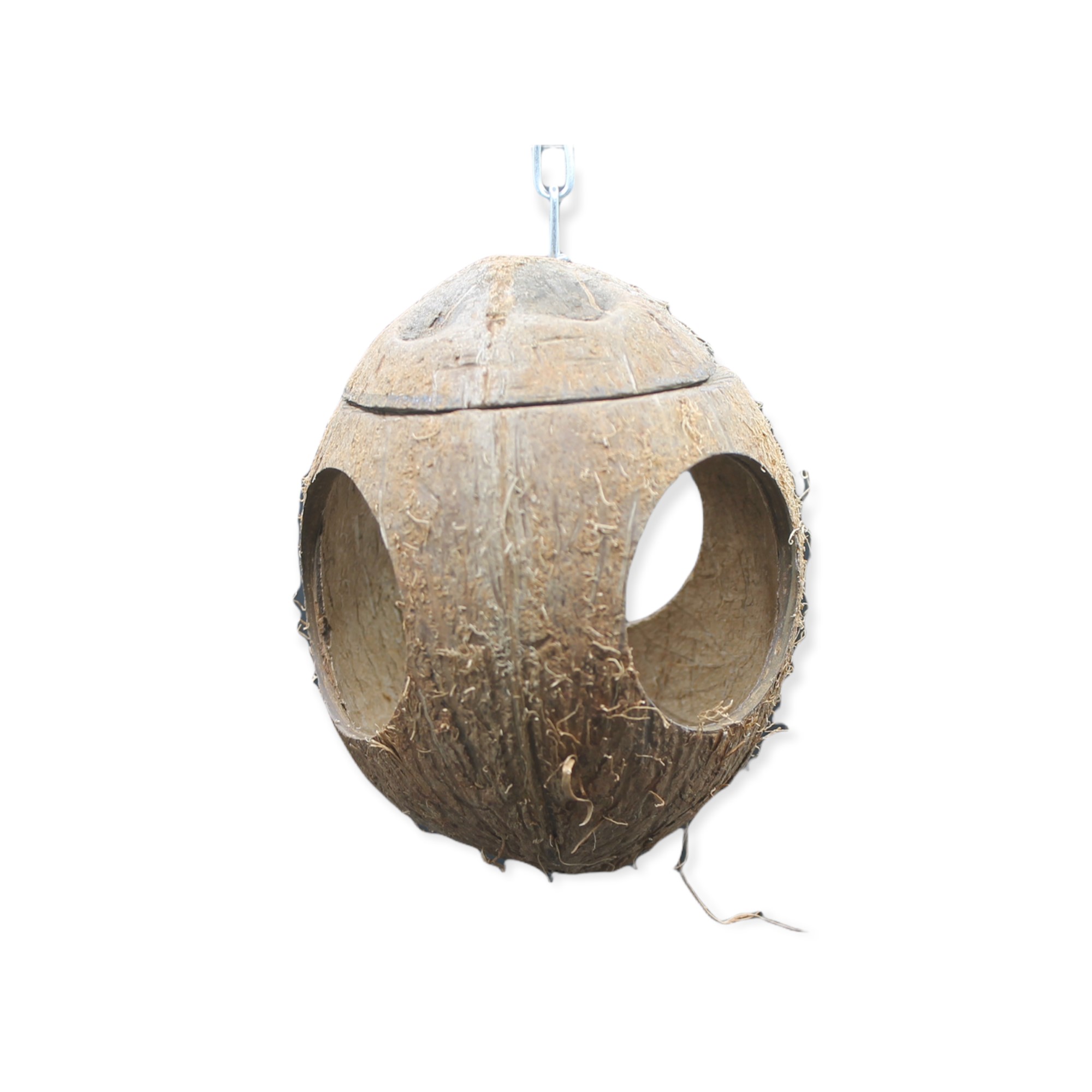 Kokosnoot hooi bal met ketting