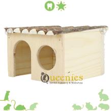 Hazelnoot huis vierkant 12 cm
