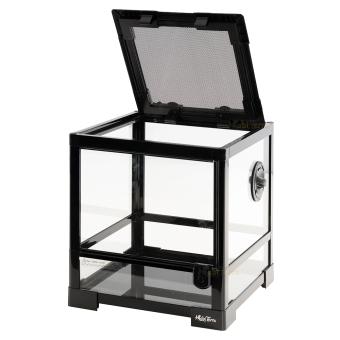 Compact glazen terrarium van 30 x 30 x 32 cm