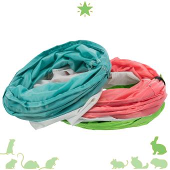 Speeltunnel voor konijnen met kruispunt