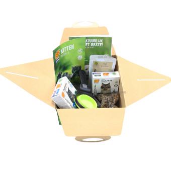 Complete kittenbox met voeding en snacks