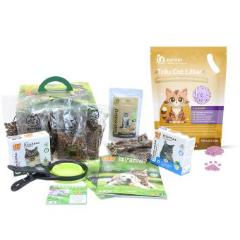 Kitten startpakket met lavendel kattenbakvulling