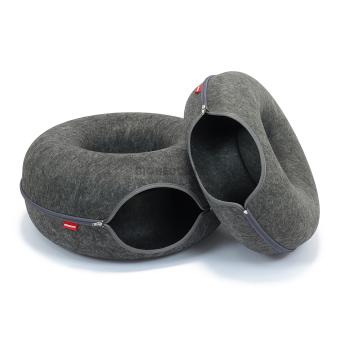 Kattenmand Cosy Donut 50 cm van vilt met 1 opening