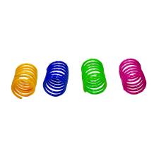 Spiralenset voor katten – felgekleurde springveren van flexibel PVC