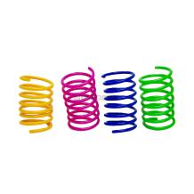 Kattenspeelgoed spiralenset met kleurrijke springveren (4 stuks)