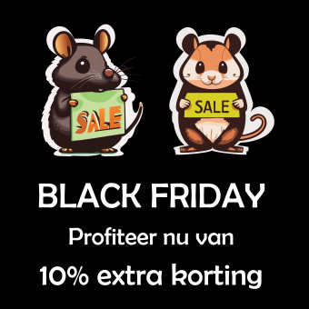 Knaagdieren Black Friday – 10% Extra Voordeel