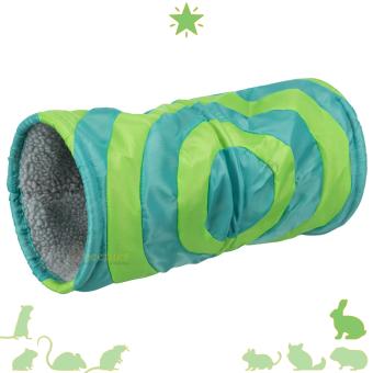 Konijnen Cozy Schuiltunnel 35 cm met zachte schapenvacht look binnenzijde