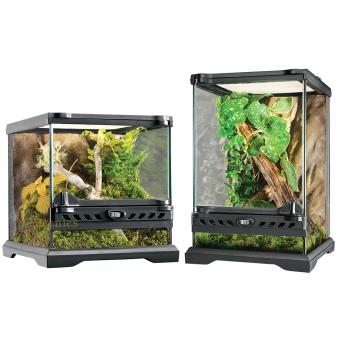 EX Glass Terrarium met Achterwand compact glazen terrarium