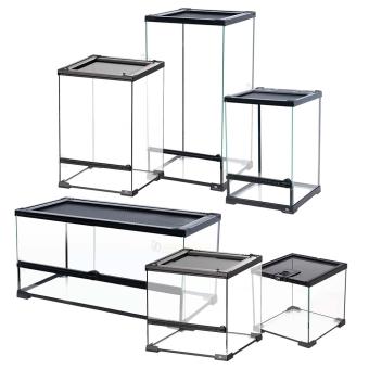 Terrarium glas Zwart compact glazen terrarium