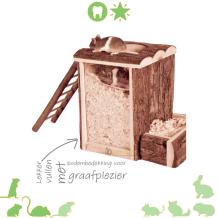 Diggy Graaftoren klein graafplezier voor knaagdieren