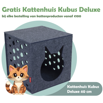 Gratis! Kattenhuis Kubus bij aanschaf van € 100
