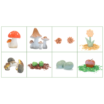 Hamsterscape Starter Natuurlijke Elementen met keramische decoraties