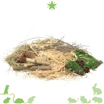 Hamsterscaping boosterbox met natuurlijke materialen