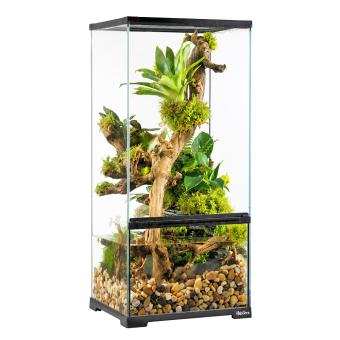 Paludarium van ultra helder glas 45 x 45 x 90 cm