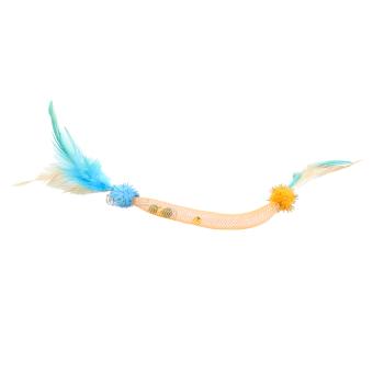 Blauw kattenveertje met belletjes