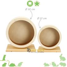 Houten renrad voor goudhamsters of gerbils