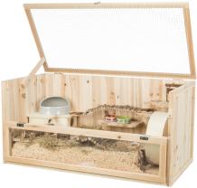 Knaagdierenverblijf van hout 100x50x50