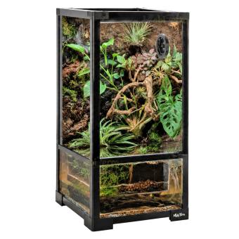 Compact paludarium van glas 30 x 30 x 60 cm