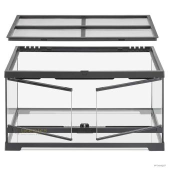 Exo Terra Terrarium 60x45x30 cm – glazen terrarium met zwarte afwerking