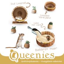 Oud Houten Renrad 23 cm gebruiken als zandschaal