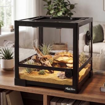 Mini terrarium met enkele openslaande deur
