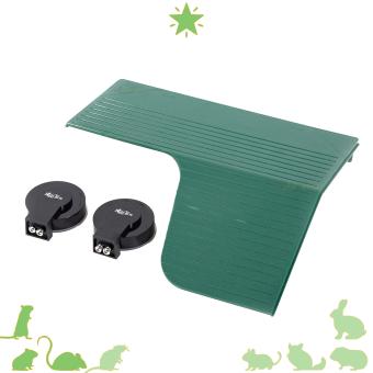 Brede schildpad platform met Trap en geribbeld oppervlak voor grip