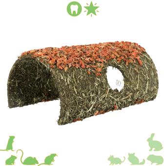 Natuurlijke schuilplek voor konijnen van vezelmateriaal