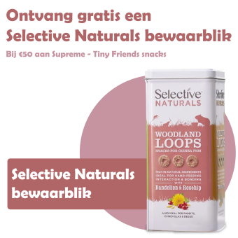  bewaarblik voor knaagdier snacks met actie